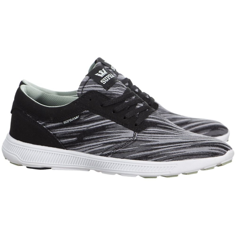 Black Grey Men's Supra Hammer Run Running Shoes | 5086-FUNYC