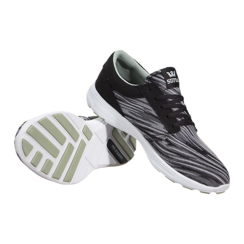 Black Grey Men's Supra Hammer Run Running Shoes | 5086-FUNYC