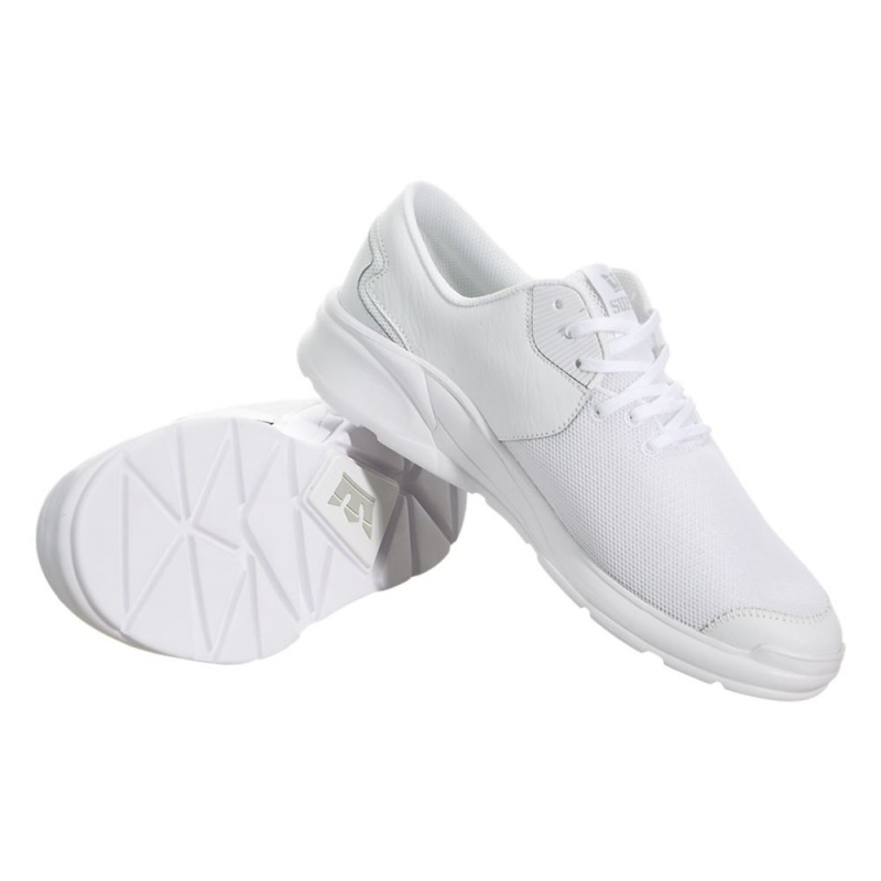 White Men's Supra Noiz Running Shoes | 0125-SWENX