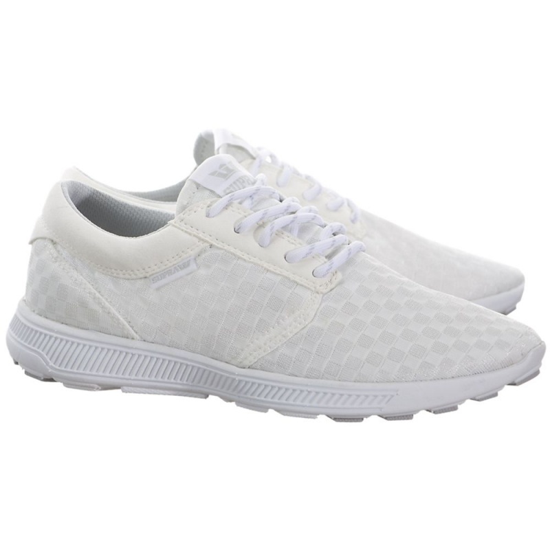 White Women's Supra Hammer Run Running Shoes | 7963-GRWCK