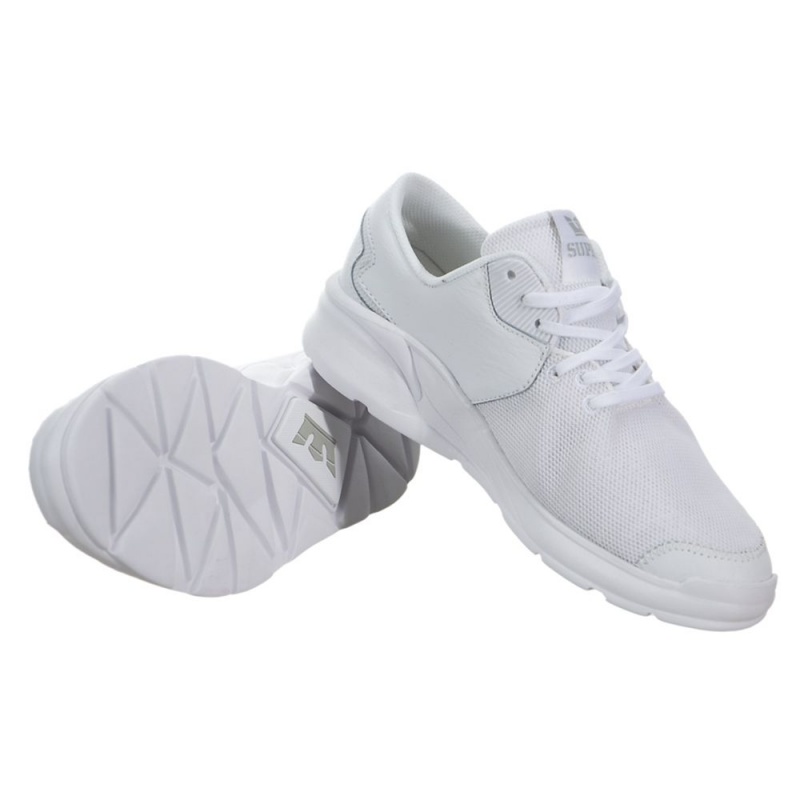 White Women's Supra Noiz Running Shoes | 0741-XHRZB